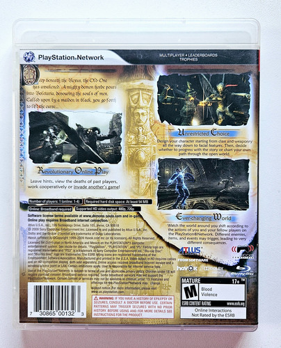 Jogo Demon's Souls Ps3 Original Fisico Seminovo (Usado)