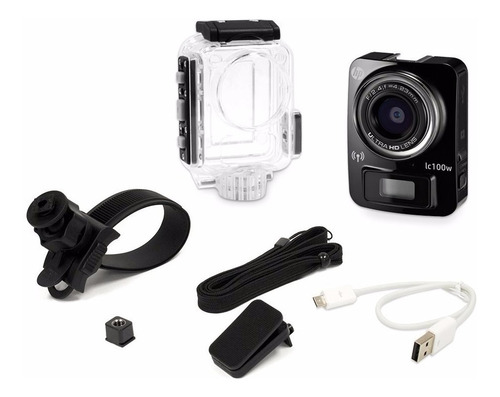 Cámara Deportiva Action Cam Hp Lc100-negro