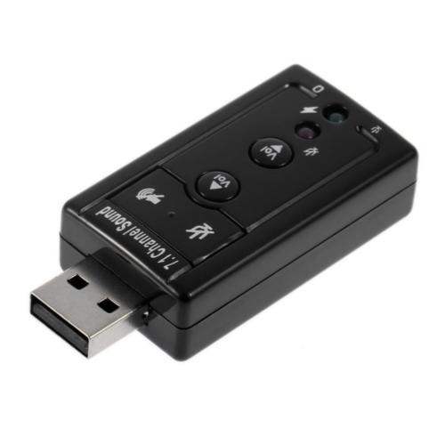 12 Mbps Mini Usb 2.0 3d Virtual 7.1 Channel Audio Tarjeta De