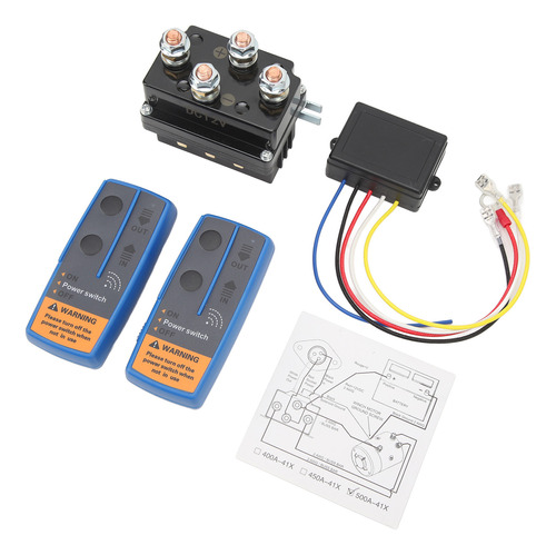 Kit De Control Remoto Inalámbrico Con Cabrestante De 12 V Y