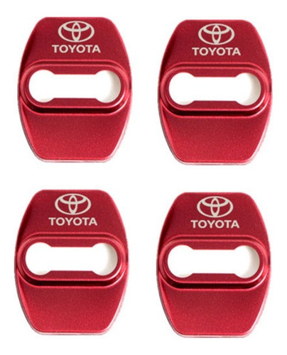 Protector De Cerradura Puerta Toyota Rojo