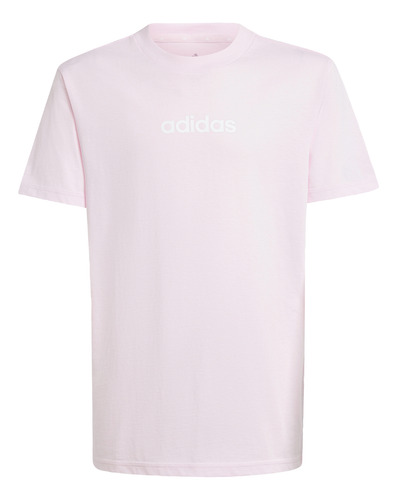 Remera Adidas Casual Essentials Niños Rosa Jc9750