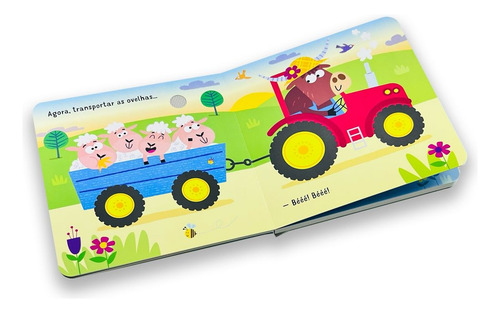 Lá Vai O Trator, De Sam Taplin. Livros Sonoros Usborne, Vol. 1. Editorial Usborne, Capa Dura, Edição 1 Em Português, 2024