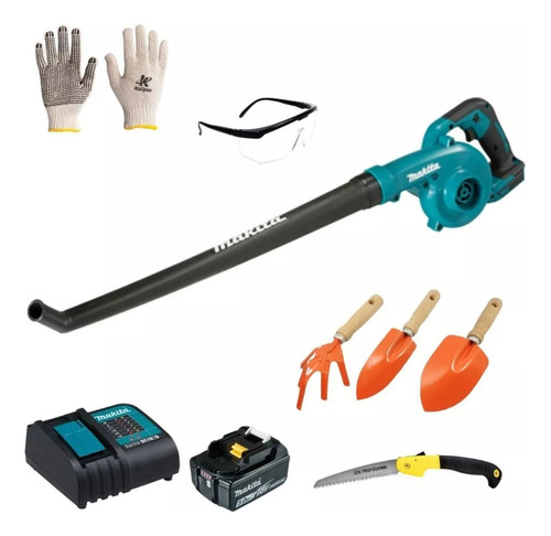 Soprador De Folhas Makita Dub186 C/kit Proteção + Jardinagem