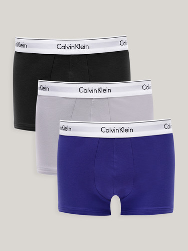 Pack 3 Bóxers Trunk Modern Cotton Multicolor Calvin Klein