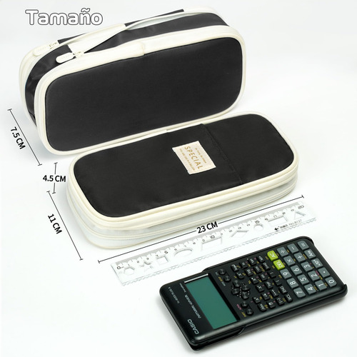 Estuche Para Lápices Gran Capacidad 4 Compartimientos Aesthe