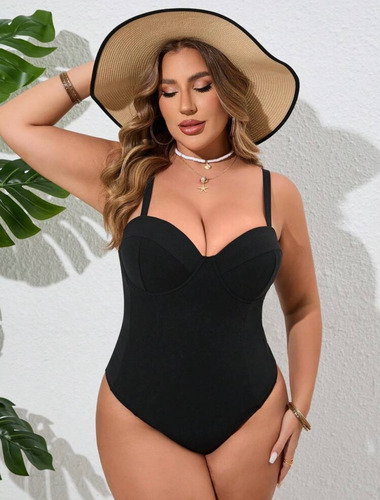 Mallas Importadas Talles Grandes Enterizas Modelos Exclusivo Push-up Ajustable 52/54