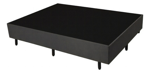 Base De Cama Luuna Box Queen Cor Cinza-escuro