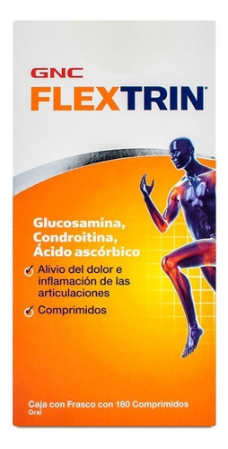 Gnc Flextrin Glucosamina, Condroitina Y Ácido Ascórbico Sabor Sin sabor