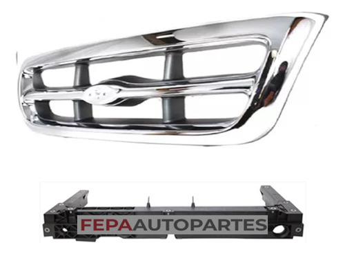 Parrilla Rejilla Frontal Ford Ranger 98/04 Cromada Americana