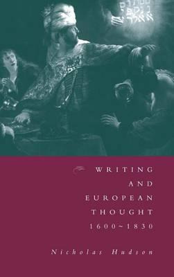 Libro Writing And European Thought 1600-1830 - Nicholas H...