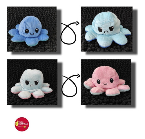 Peluche Pulpo Reversible