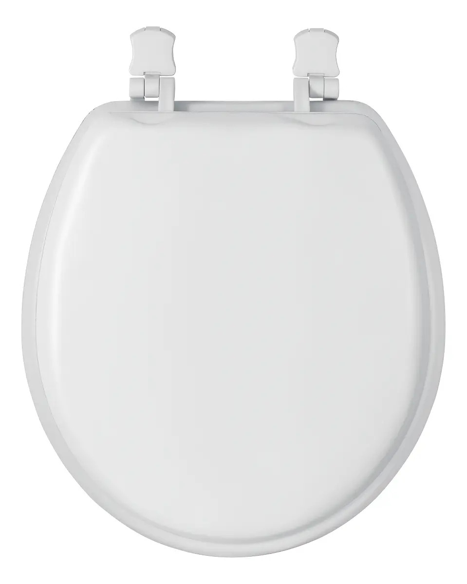 Asiento Redondo Acojinado Para Wc, Cerrado, Blanco Foset AAWC-40B