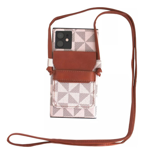 Funda Para iPhone 11, 12, 13, Pro Y Max Tarjetero Con Correa