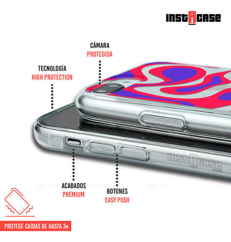 Funda Para iPhone Para Mujer Curvas Rojas Con Tu Nombre