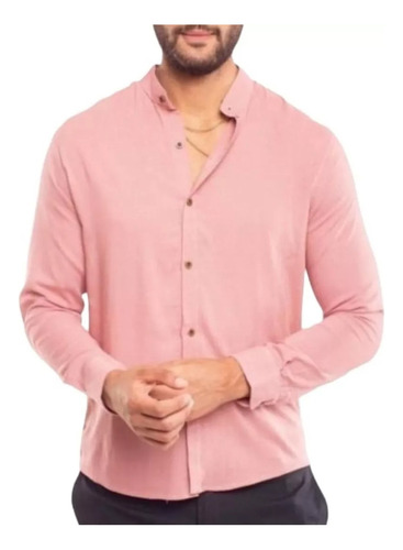 Camisa Para Hombre Cuello Neru - Mao - Chino | Algodon Lino