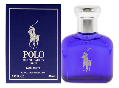 Perfume Ralph Lauren Polo Blue Para Hombre, 40 Ml, En Aeroso