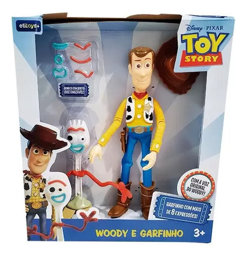 Boneco Woody Com Garfinho Toy Story Xerife 