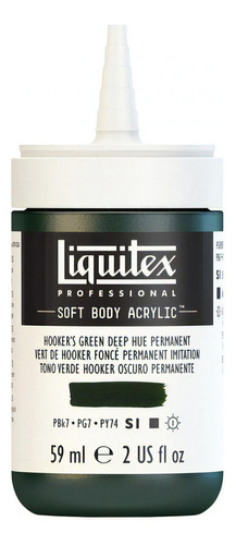 Tinta Acrílica Soft Body S1 Green Deep Hue 59ml Liquitex