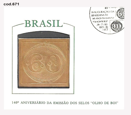 140º Emissão Dos Selos Olhos De Boi Em Bronze 60r-cód..671