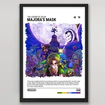 Comprar Cuadro The Legend Of Zelda Majoras Mask Madera Vidrio Z58