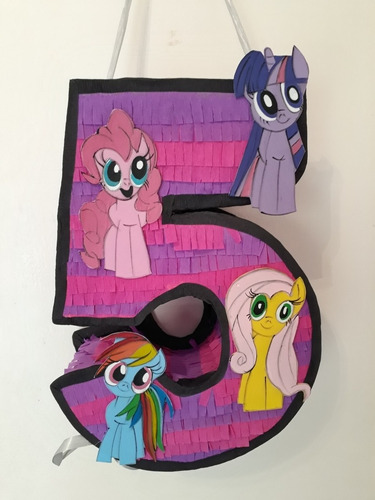 Piñata Numero Pony Pequeño Pony My Little Pony