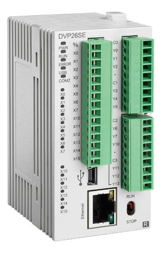 Plc Delta, 14 In, 12 Salidas Rele, Dvp26se11r Ethernet