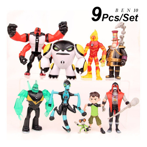 Fidget Toy Ben 10 Muñecas Articuladas Con 9 Piezas 12 Cm