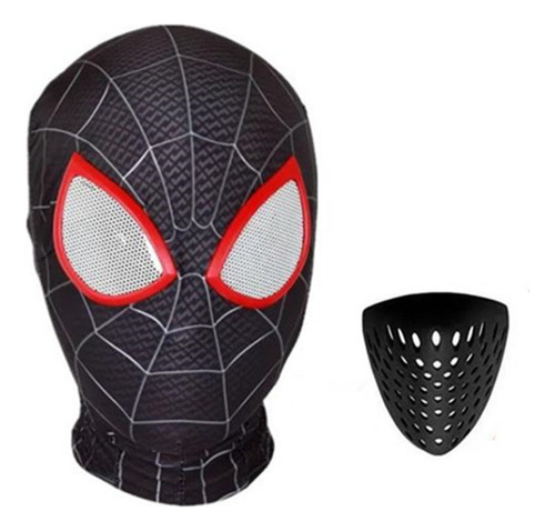 Máscara Y Protector Bucal Para Disfraz De Hombre Araña