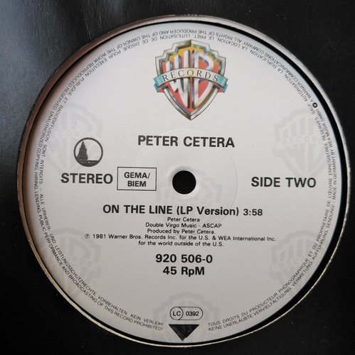 Peter Cetera - Glory Of Love (extended Version) Germany