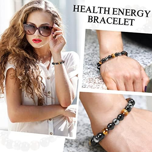Pulsera De Triple Protección Denchy, Ojo, Obsidiana Negra Y