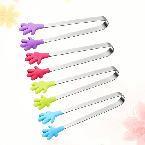 Pinzas Pequeñas De Acero Inoxidable Con Cabeza De Silicona P