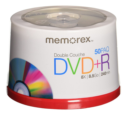 Memorex 8,5 Gb 8 X Dvd De Doble Capa + R