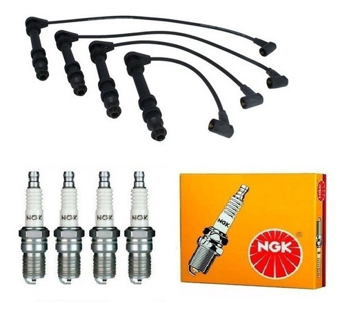 Kit Cables Con Bujías Ngk Fiat Palio Siena 1.6 16v Torque