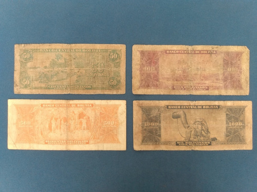 Cédulas Antigas Da Bolivia Bolivianos 1945 (Usado)