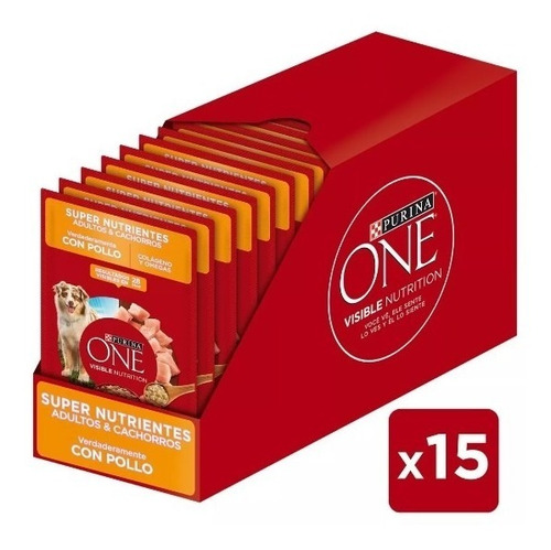 Alimento Húmedo Purina One® Pollo Sobre 85g X 15