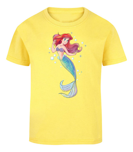 La Sirenita Playera Infantil Ariel Princesas Disney Oficial