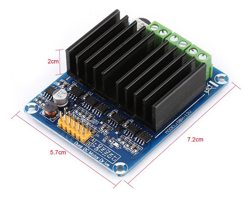 1*dc5-12v Módulo Controlador Motor De Puente H Doble Canal