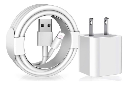 Cargador 5w+cable 1m Para iPhone 5/6/7/8/x/xr/xs/11/12/13/14