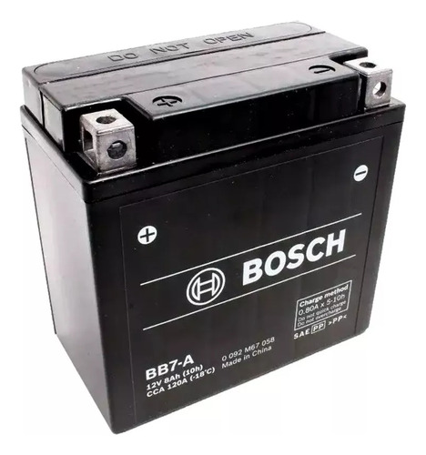 Bateria Moto Bosch Bb7-a Yb7-a 8ah Suzuki En Gn Sirius - Fas