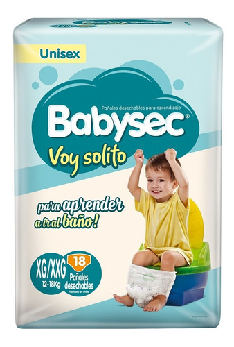 Pañales De Aprendizaje Babysec Voy Solito X 18 Unidades