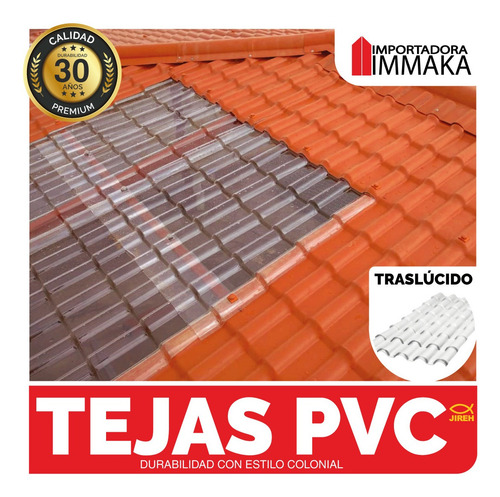 Imagen 3 de 10 de Tejas Españolas Pvc Varios Colores Accesorios, Protección Uv