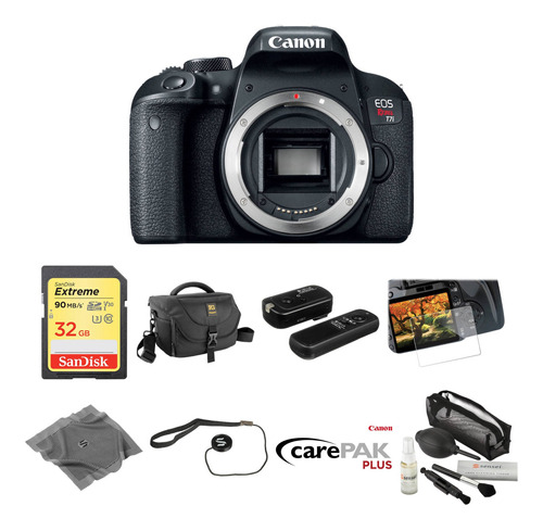 Canon Eos Rebel T7i Dslr Camara Body Deluxe Kit