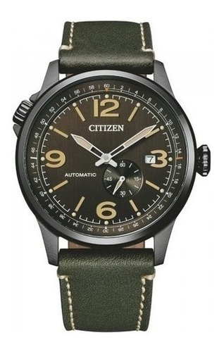 Reloj Citizen Automatic Nj014718x Hombre Color de la malla Verde oscuro Color del bisel Negro Color del fondo Negro