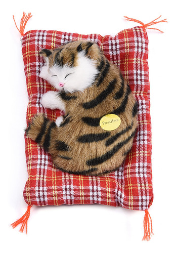 Muñeco De Peluche Simulado Con Forma De Gato Durmiendo Para