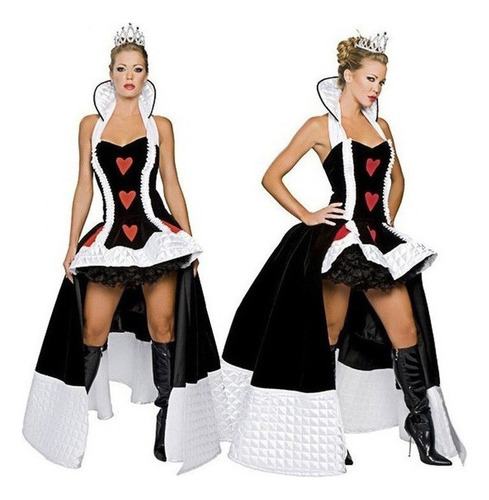 Fantasy Reina De Corazones, Mujer De Corazones, Halloween