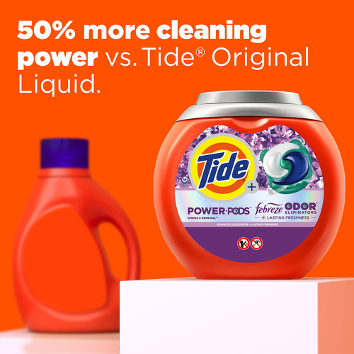 Pacotes De Detergente Para Roupa Tide Power Pods 45 Unidades