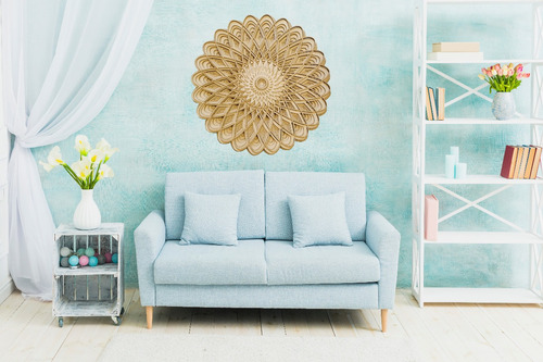 Imagen 2 de 3 de Cuadro Mandala 3d De 11 Capas Para Pared, Mdf