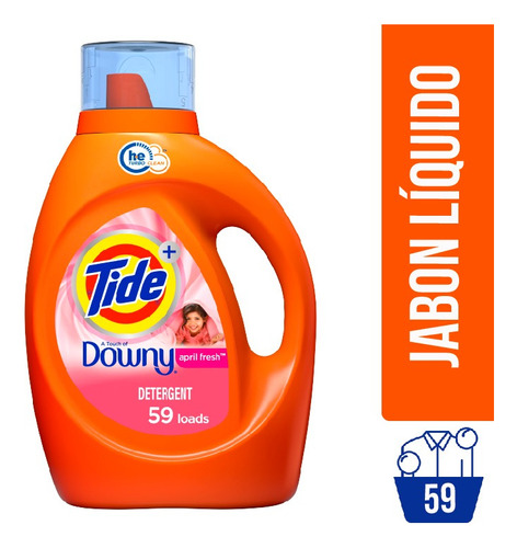 Jabón Liquido Tide + Downy - 59  Lavados 