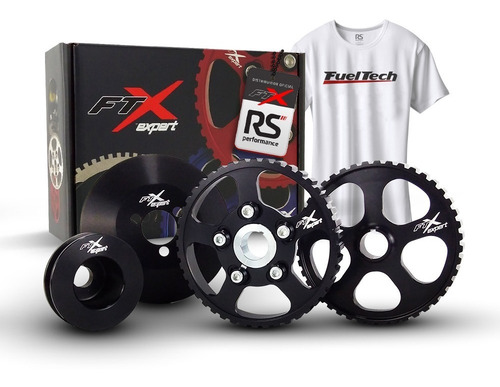 Kit Polia Ftx Expert Comando + Bomba + Alternador + Auxiliar